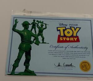 Toy Story Thinkway Certificate of Authenticity ONLY (Little Green Men 2009)
